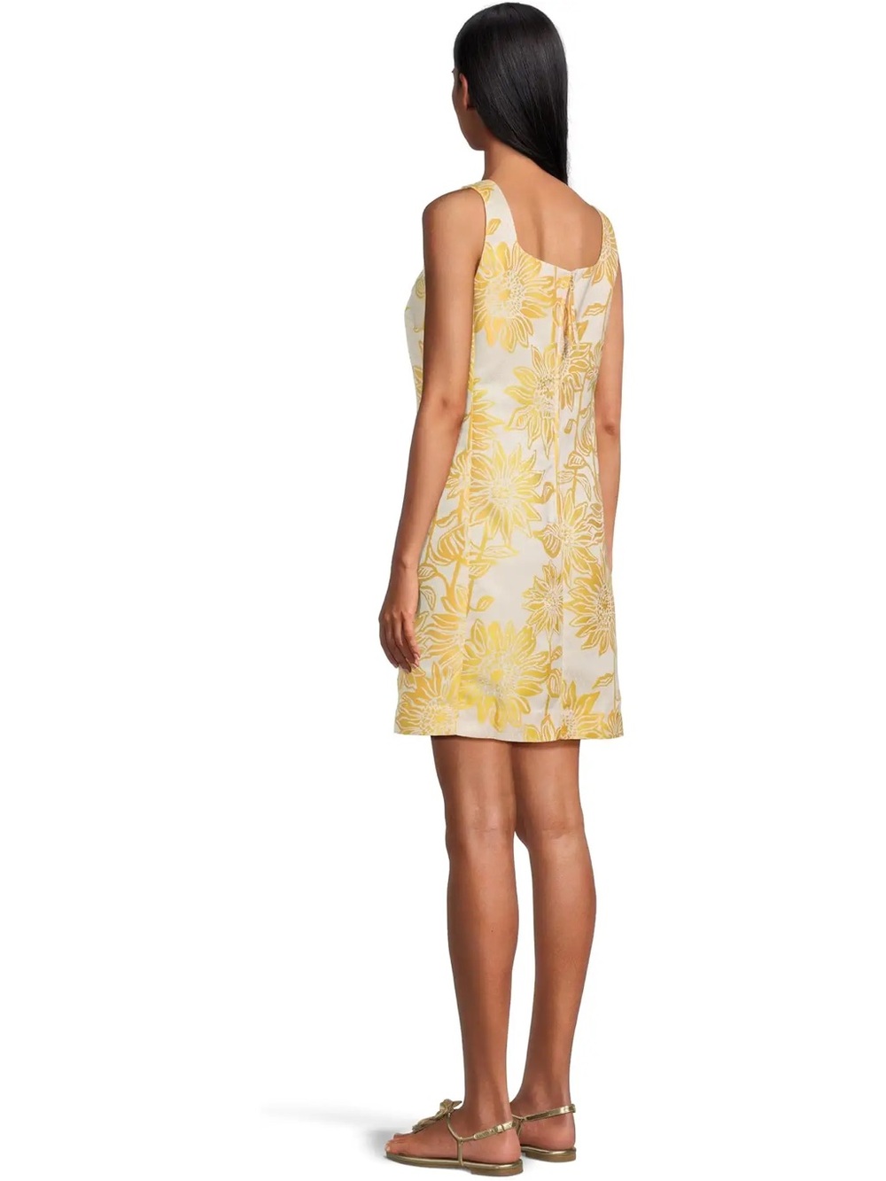 Lilly Pulitzer Albright Shift in Yellow Jacquard NWT - Picture 2 of 6
